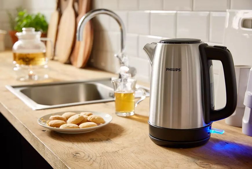Електрочайник Philips Daily Collection 1.7л, метал (HD9350/90) 371996 фото