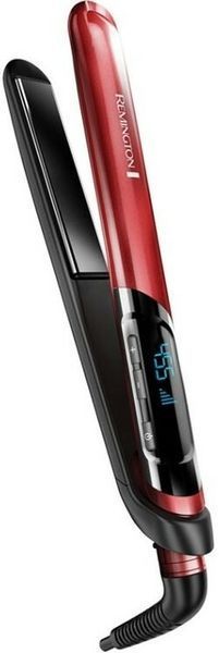 Випрямляч Remington Silk Straightener, 300Вт, 150-235С, дисплей, кейс, кераміка, чорно-червоний (S9600) 371076 фото