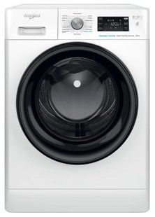 Пральна машина Whirlpool фронтальна, 10кг, 1400, A+++, 60см, дисплей, пара, інвертор, люк чорний, білий (FFB10469BVUA) 374175 фото