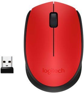 Миша LOGITECH Wireless Mouse M171 червоний 325228 фото