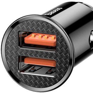 АЗП 2USB Baseus Circular Plastic A+A PPS (5A) (CCALL-YD01) Black 192681 фото