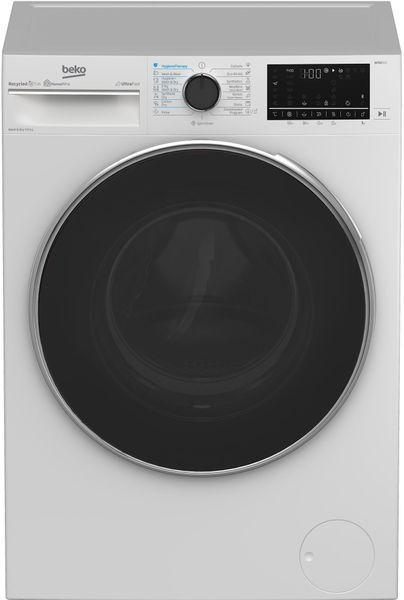 Прально-сушильна машина Beko фронтальна, 9(6)кг, 1400, D, 60см, дисплей, білий (B5DFT59447W) 374542 фото