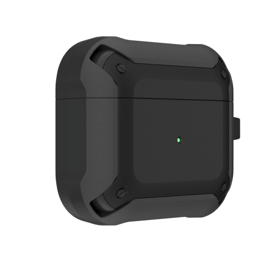 Чохол для навушників AirPods 3 AmazingThing Outre Dropproof Case (APPRO2TPABBC) Black 260338 фото