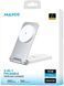 Бездротовий зарядний пристрій MAXCO 3in1 15W Wireless Charger (MW08) сір. 293960 фото 4