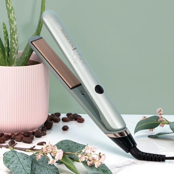 Випрямляч Remington Botanicals, >300Вт, темп.режимів-10, 150-230С, дисплей, кераміка, сіро-зелений (S5860) 372196 фото