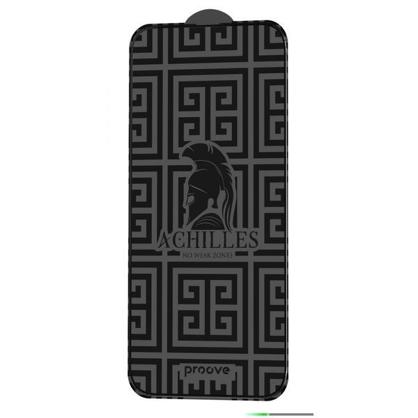 Захисне скло iPhone 14 Pro Max/15 Plus/16 Plus Proove Achilles Black 258201 фото