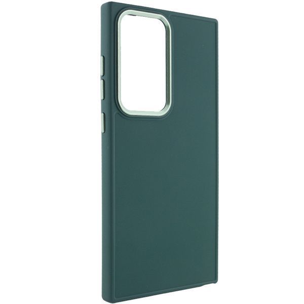 TPU чохол Bonbon Metal Style для Samsung Galaxy S24 Ultra Зелений / Pine green 284984 фото