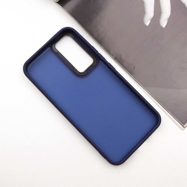 Чохол TPU+PC Lyon Frosted для Samsung Galaxy A36 5G Navy Blue 340708 фото