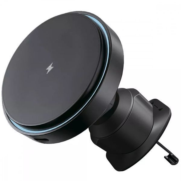 Автомобільний тримач З бездротовою зарядкою Proove Light Circle 15W (WHLC15010001) Black 287144 фото