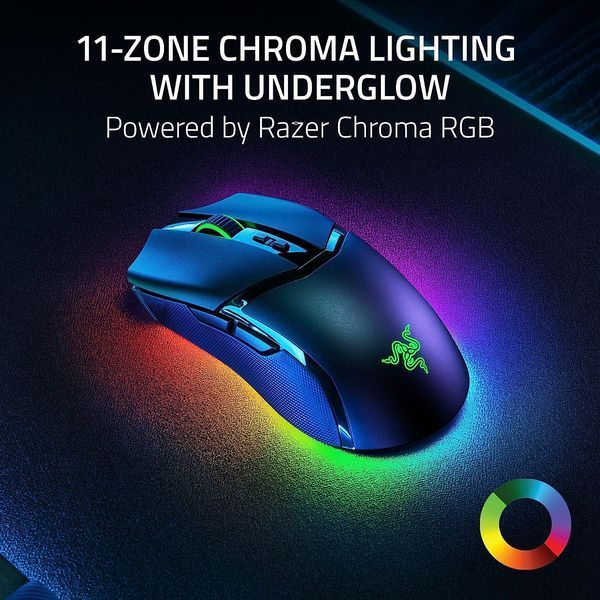 Миша Razer Cobra Pro, RGB, USB-A/WL/BT, чорний (RZ01-04660100-R3G1) 375207 фото