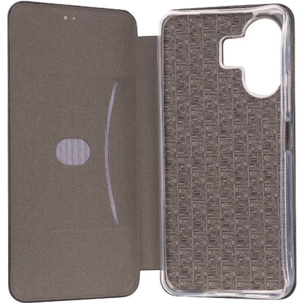 Чохол-книжка Xiaomi Redmi Note 12 4G оріг. (шкіра) Чорний 268909 фото