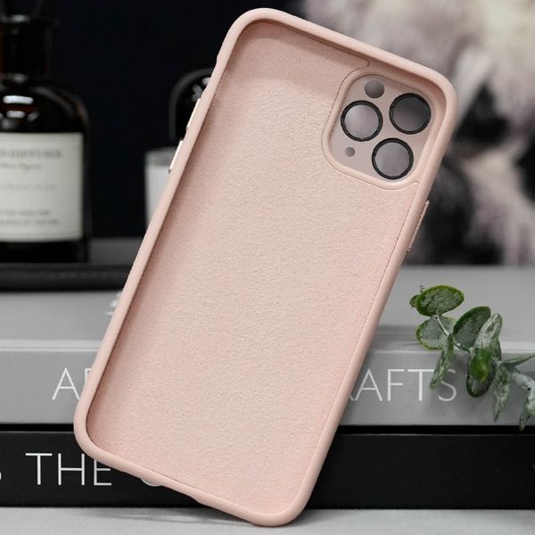 Чохол TPU+Glass Sapphire Midnight with MagSafe для Apple iPhone 13 Pro (6.1") Рожевий / Pink Sand 276996 фото