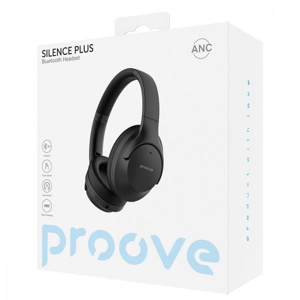 Навушники Proove Silence Plus with ANC (HPSLP0010003) Gray 340134 фото