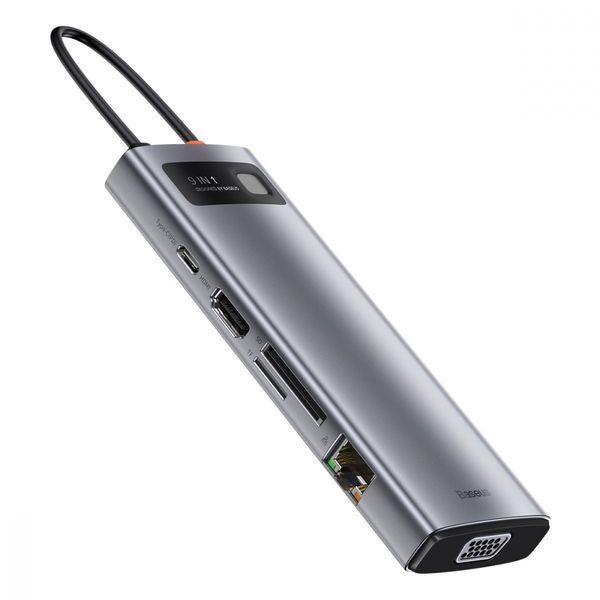 USB-Хаб Baseus Metal Gleam Series 9-in-1 Type-C CAHUB-CU0G 252315 фото
