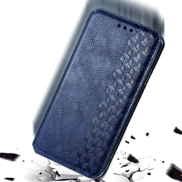 Шкіряний чохол книжка GETMAN Cubic (PU) для Xiaomi Redmi Note 9s / Note 9 Pro / Note 9 Pro Max Синій 218010 фото