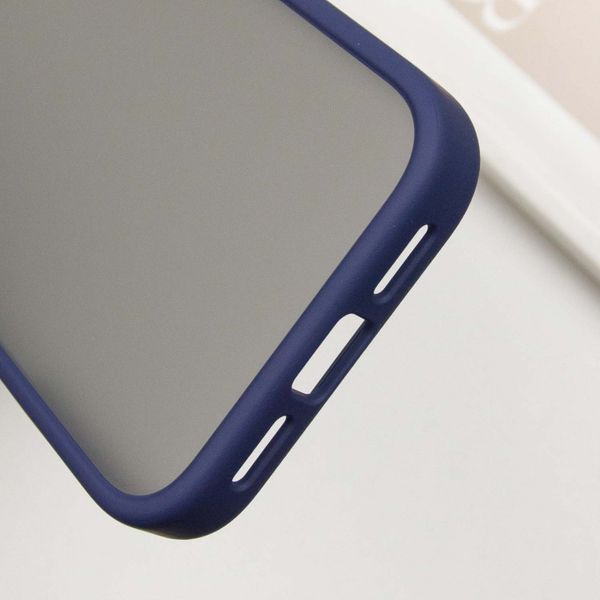 TPU+PC чохол Metal Buttons для Apple iPhone 16 (6.1") Синій 318262 фото
