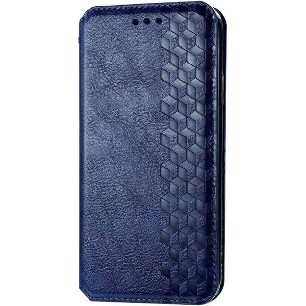 Шкіряний чохол книжка GETMAN Cubic (PU) для Xiaomi Redmi Note 9s / Note 9 Pro / Note 9 Pro Max Синій 218010 фото