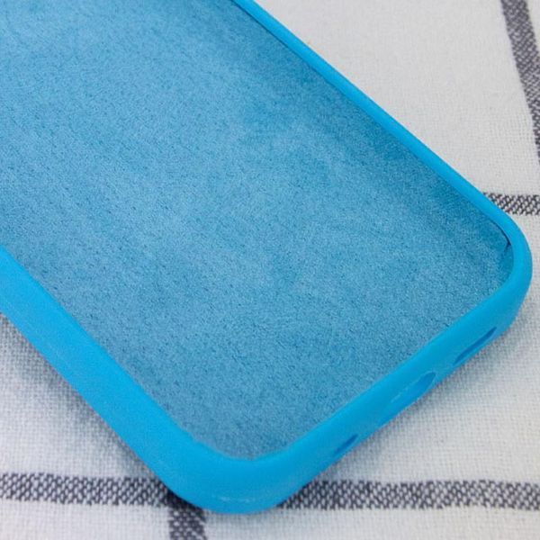 Чохол Silicone Case Full Protective (AA) NO LOGO для Apple iPhone 12 Pro Max (6.7") Блакитний / Blue 314870 фото