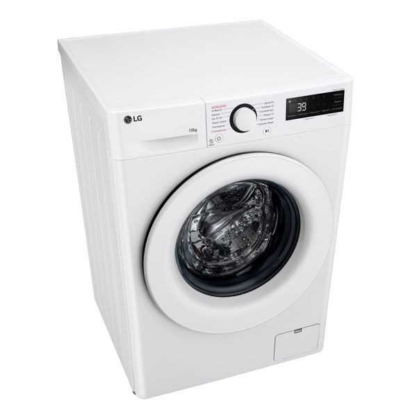 Пральна машина LG фронтальна, 10кг, 1400, A, 57см, дисплей, пара, інвертор, білий 399881 фото