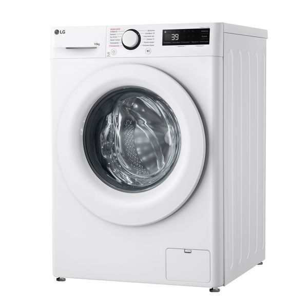 Пральна машина LG фронтальна, 10кг, 1400, A, 57см, дисплей, пара, інвертор, білий 399881 фото