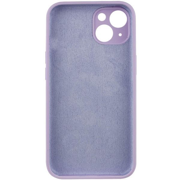 Чехол Silicone Case Full Camera Protective (AA) NO LOGO для Apple iPhone 13 (6.1") Сиреневый / Lilac 288687 фото