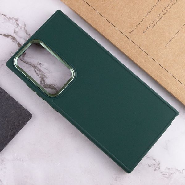 TPU чохол Bonbon Metal Style для Samsung Galaxy S24 Ultra Зелений / Pine green 284984 фото