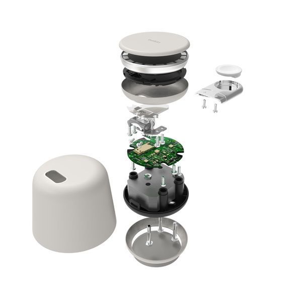 Зарядний пристрій бездротовий Belkin 2в1 MagSafe iPhone/Watch/AirPods, Sand Mass (WIZ020VFH37) 369943 фото