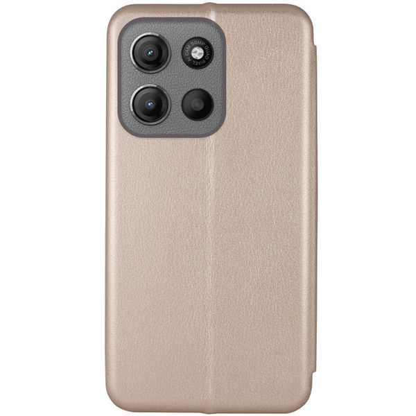 Шкіряний чохол-книжка Classy для Motorola Moto G15 4G Золотий 377814 фото