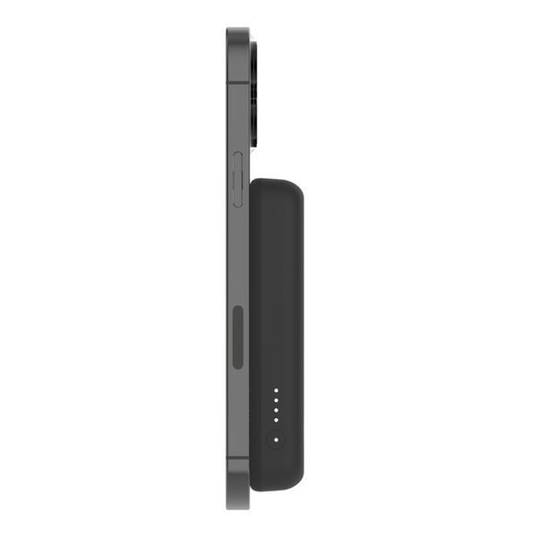 Акумулятор портативний літій-іонний Power Bank Belkin 5000мА&middot;год, 7.5Вт, MagSafe, чорний (BPD004BTBK) 366303 фото