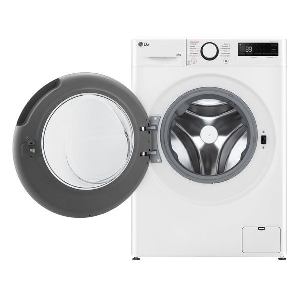Пральна машина LG фронтальна, 10кг, 1400, A, 57см, дисплей, пара, інвертор, білий 399881 фото