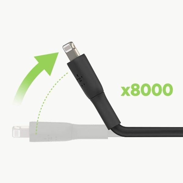 Кабель USB-A > Lightning заряджання/синхронізації Belkin 1м, 12Вт, PVC, чорний (CAA001BT1MBK) 367037 фото
