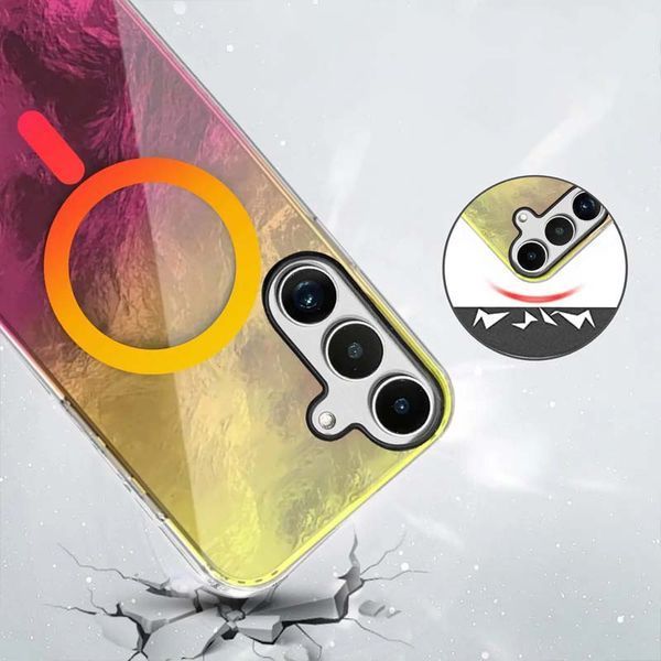 Чохол TPU Shiny Mountain (MagFit) для Samsung Galaxy S24+ Yellow / Pink 377623 фото