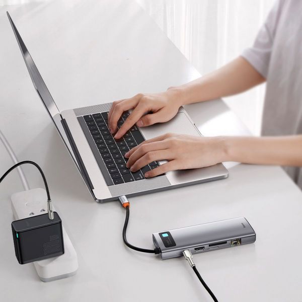 USB-Хаб Baseus Metal Gleam Series 9-in-1 Type-C CAHUB-CU0G 252315 фото