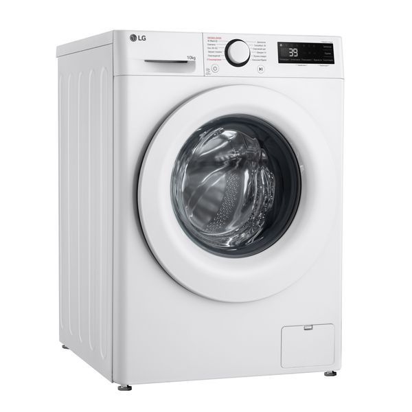 Пральна машина LG фронтальна, 10кг, 1400, A, 57см, дисплей, пара, інвертор, білий 399881 фото