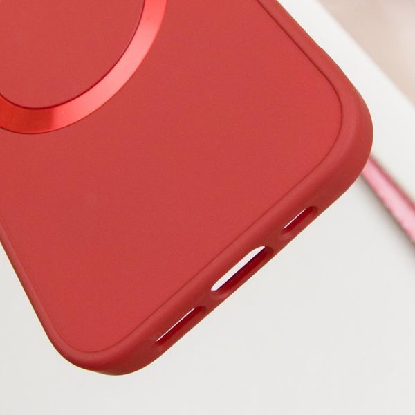 TPU чохол Bonbon Metal Style with MagSafe для Apple iPhone 16 Plus (6.7") Червоний / Red 322906 фото
