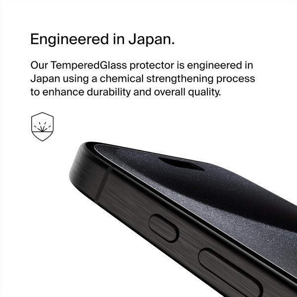 Захисне скло iPhone 15 Pro Max Belkin TemperedGlass (1 Pack) (OVA138ZZ) 371796 фото