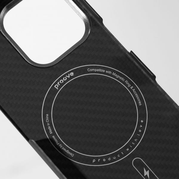 Чохол Proove Carbon Slim with Magnetic Ring iPhone 13 Pro glowrise (PCCSIP13P052) 404053 фото