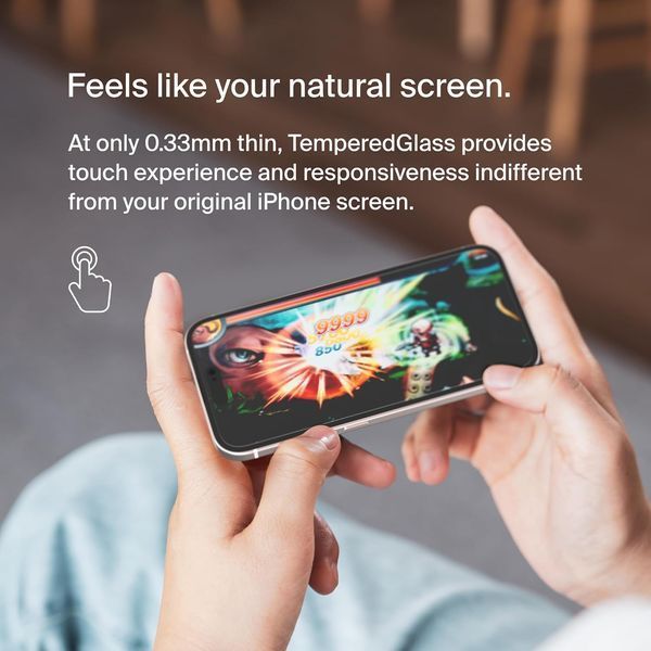 Захисне скло iPhone 15 Pro Max Belkin TemperedGlass (1 Pack) (OVA138ZZ) 371796 фото