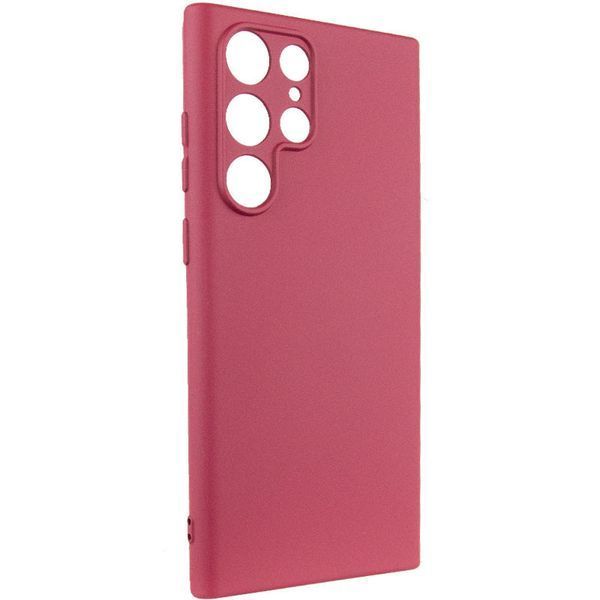 Чохол Silicone Cover Lakshmi Full Camera (A) для Samsung Galaxy S23 Ultra Бордовий / Marsala 268235 фото
