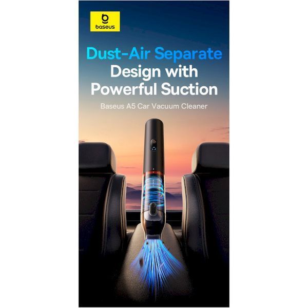Автомобільний Пилосос Baseus A5 Handy Vacuum Cleaner (16000pa) (C30459500111-00) Black 286978 фото