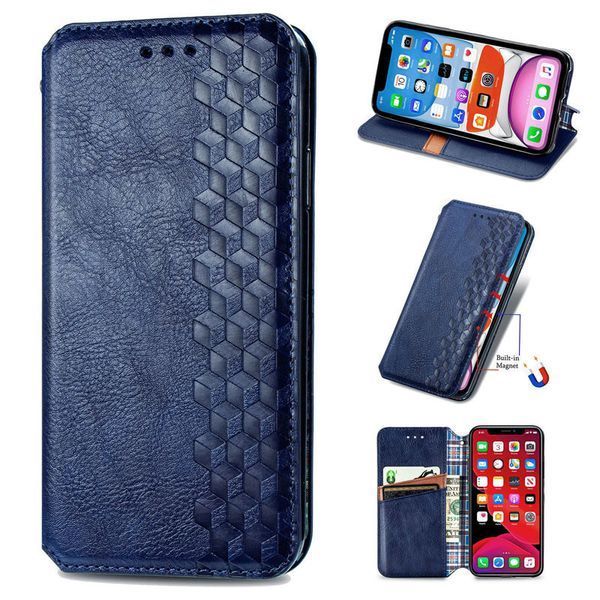 Шкіряний чохол книжка GETMAN Cubic (PU) для Xiaomi Poco X5 Pro 5G / Redmi Note 12 Pro 5G Синій 269052 фото