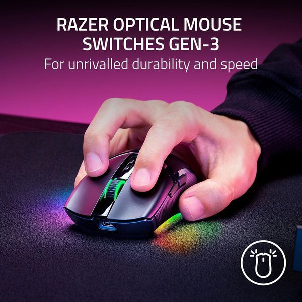 Миша Razer Cobra Pro, RGB, USB-A/WL/BT, чорний (RZ01-04660100-R3G1) 375207 фото