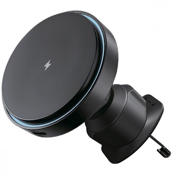 Автомобільний тримач З бездротовою зарядкою Proove Light Circle 15W (WHLC15010001) Black 287144 фото