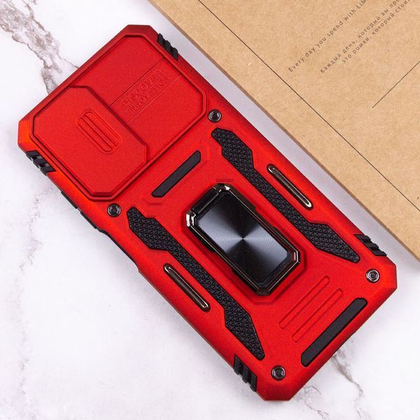 Ударостійкий чохол Camshield Army Ring для Xiaomi Redmi Note 11 Pro 4G/5G / 11E Pro / 12 Pro 4G Червоний / Red 256162 фото
