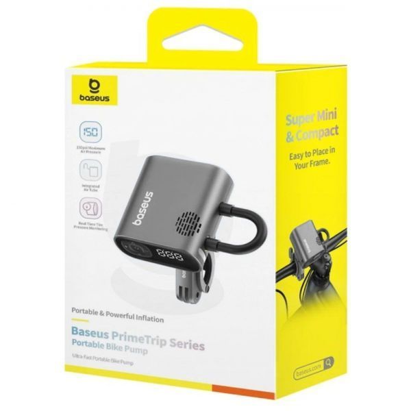 Автомобільний Насос Baseus PrimeTrip Series Portable Bike Pump Cosmic (C11169000121-00) Black 345879 фото