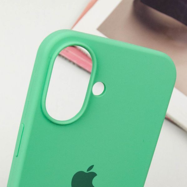 Чохол Silicone Case Full Protective (AA) для Apple iPhone 16 (6.1") Зелений / Spearmint 319347 фото