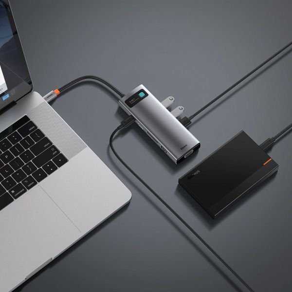 USB-Хаб Baseus Metal Gleam Series 9-in-1 Type-C CAHUB-CU0G 252315 фото