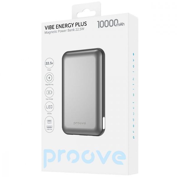 Портативна батарея Proove 10000mAh 22.5W Vibe Energy Plus (PBVE15012203) black 353923 фото