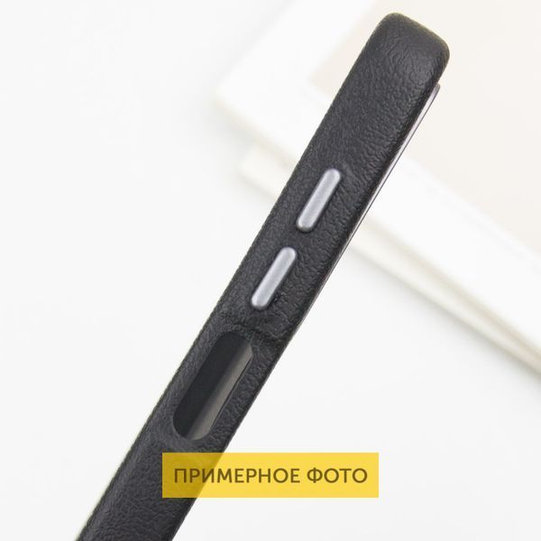 Шкіряний чохол Leather Case Metal Buttons для Xiaomi Redmi 9C Black 342189 фото