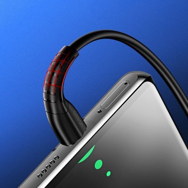 Кабель Usams U35 Type-C Fast Data and Charging Cable 1M Black 249955 фото